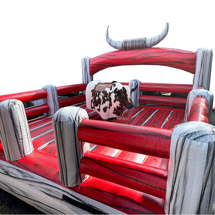 Hot sale bull rodeo simulator inflatable bouncer riding mechanical bucking bull