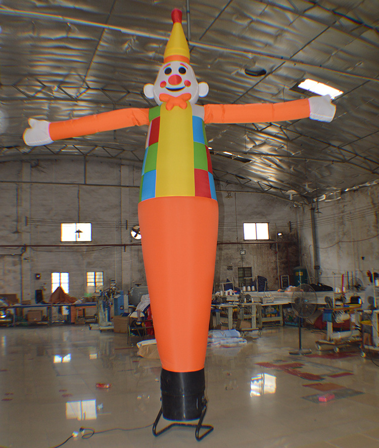 New arrival clown 6ft inflatable chef costume rental air dancer