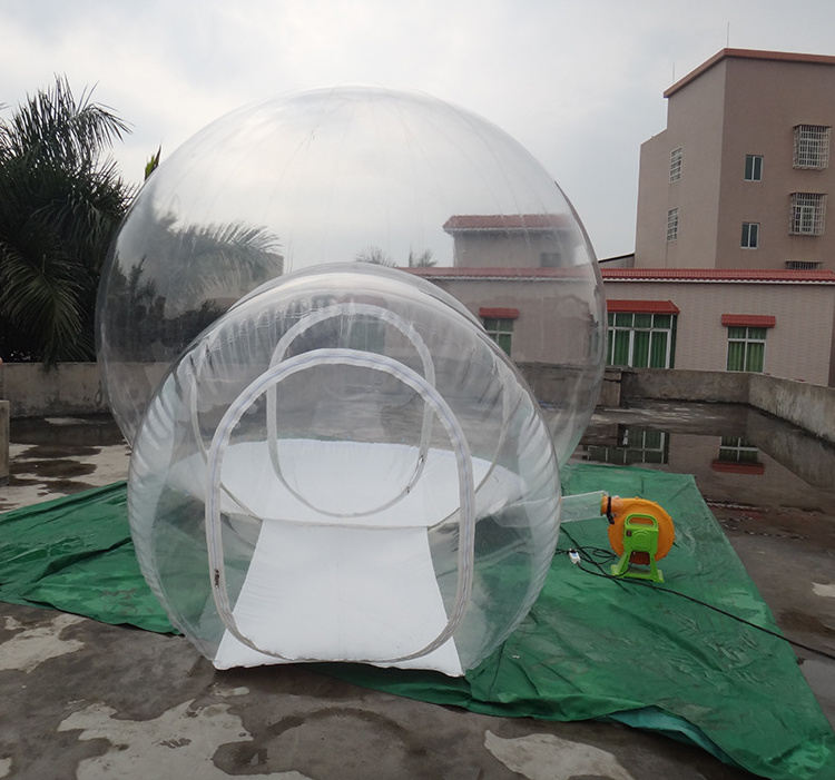 Transparent And White PVC Sphere Clear Dome Bubble Tent Inflatable Tent