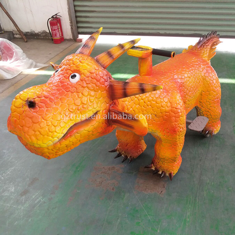 Hot sale electrical animated cars for kids to ride dinosaur kiddie animatronic animal ride