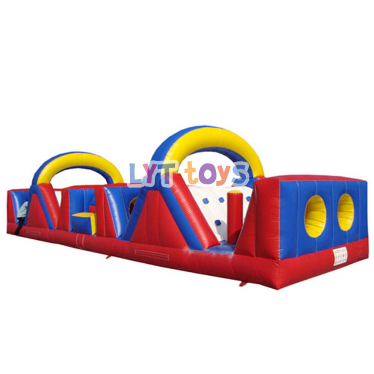 Inflatable obstacle course kids interactive adult game inflatable playground