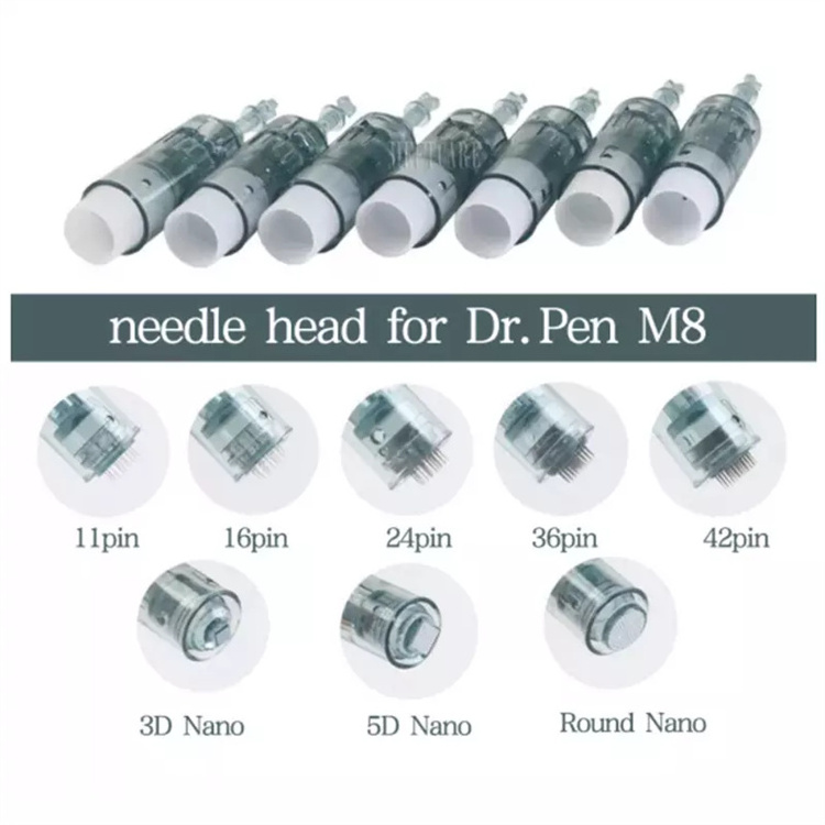 Dr Derma Pen  M8 cartridge 11 / 16 /24 / 36 / 42 / Round Nano Cartridges Needle MTS Skin Needling