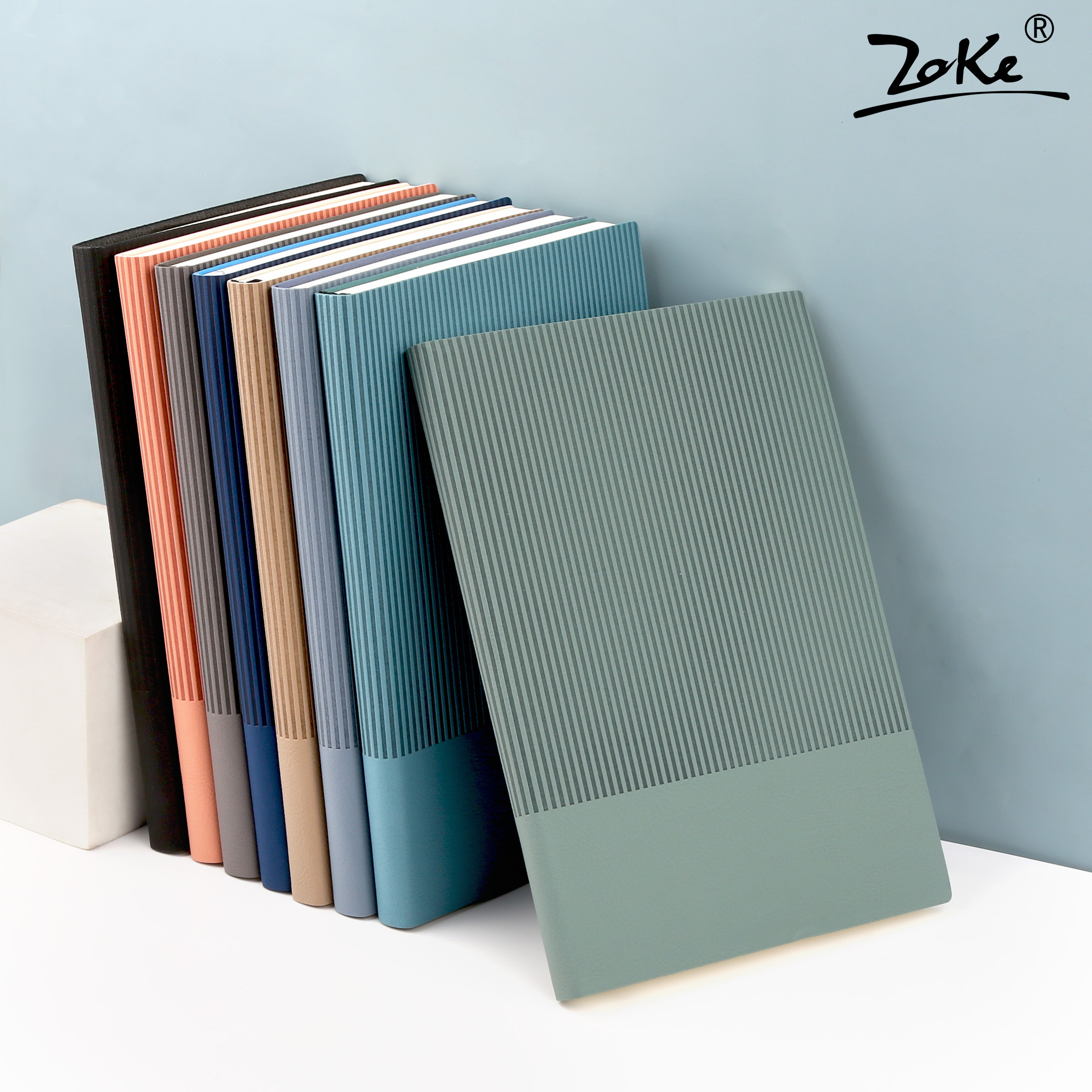 TTX High Quality Business Office Personalized Printed Pu Leather Custom A5 Hardcover Dotted Lined Notebook With Logo