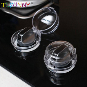 Clear Safety Stove Knobs Cover, Baby Proofing Protection Lock For Ovens