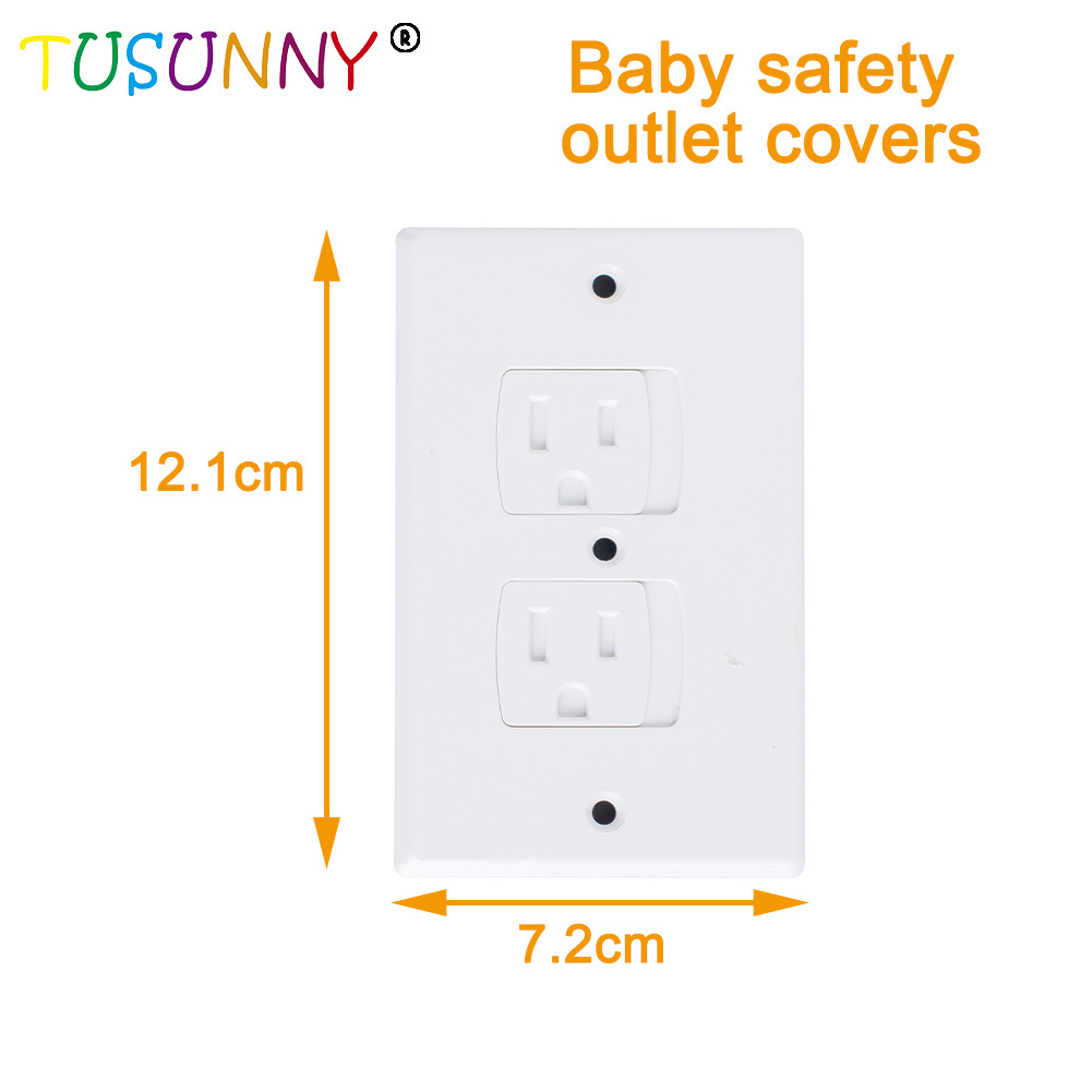 New 8Pack Self-Closing Outlet Covers Safety Socket Cover