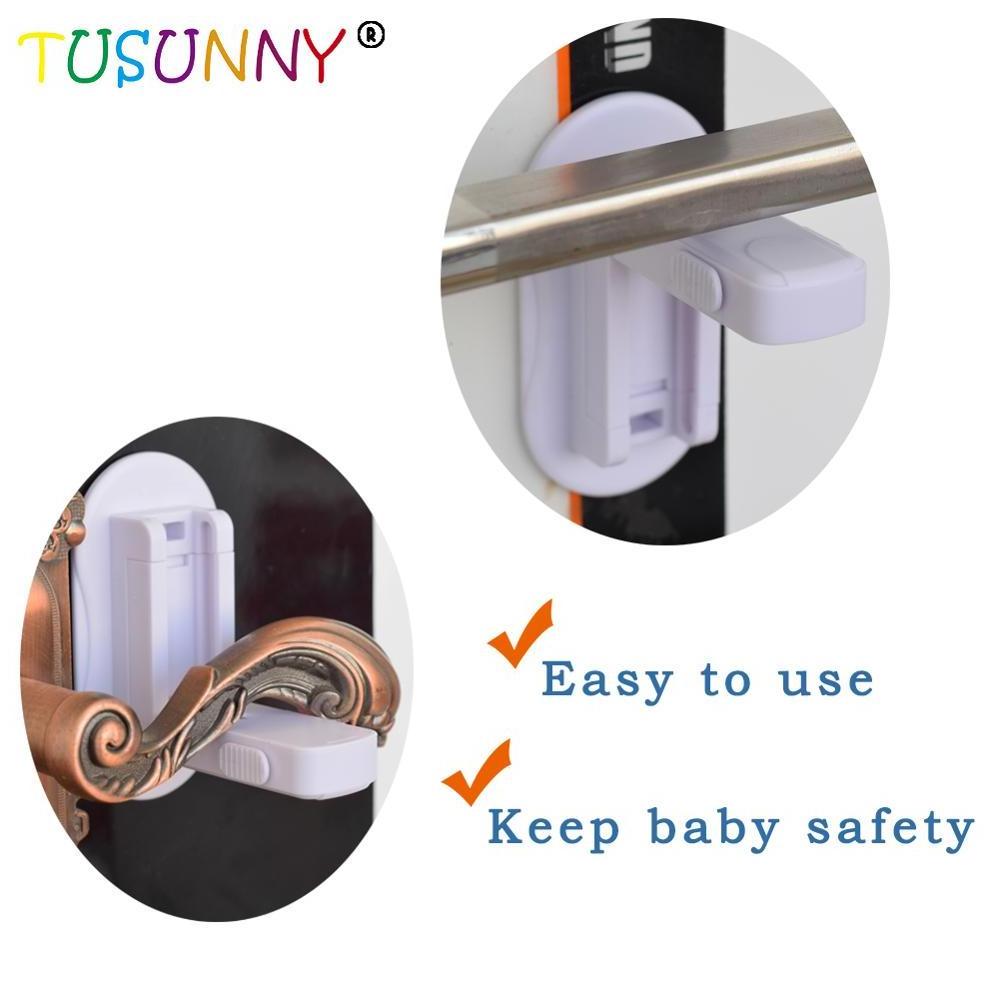 Child Proof Door Handle Lock Baby Safety Door Lever Lock