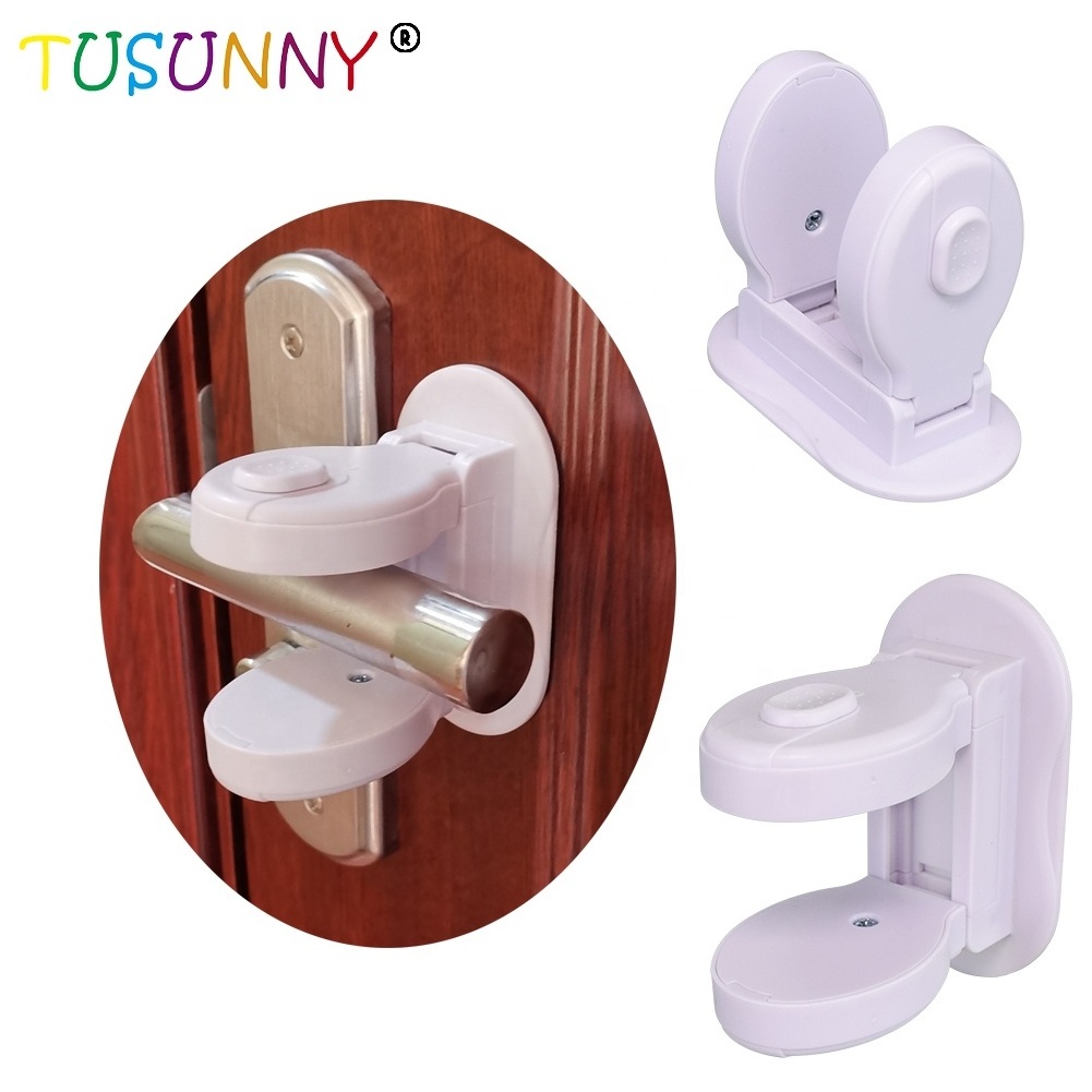 child proof door handle lever lock,baby safety childproof door lever lock