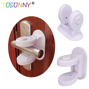 child proof door handle lever lock,baby safety childproof door lever lock