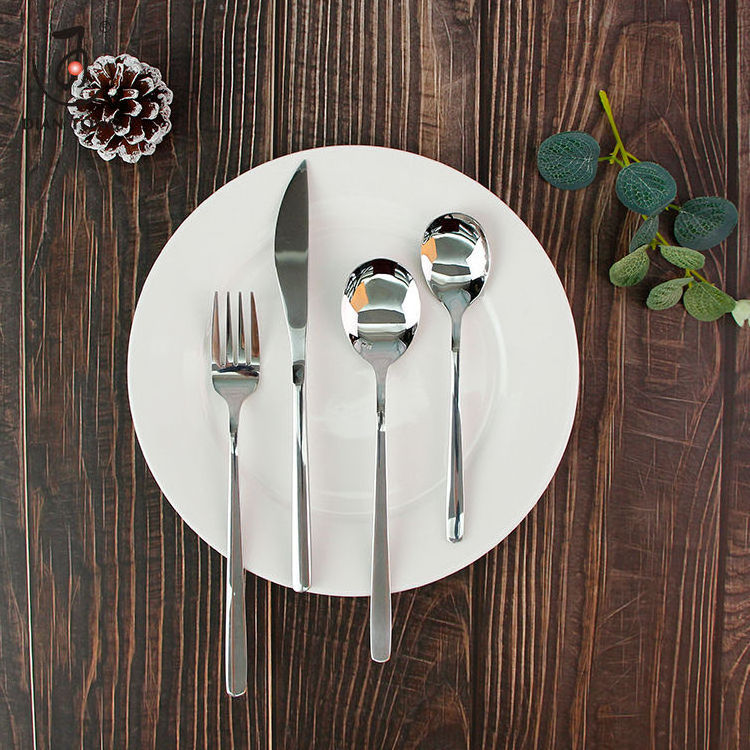 Good Price Wholesale Hotel Restaurant Weeding Knife Spoon And Fork Silver Flatware Silverware Set Stainless Steel Cutlery Set