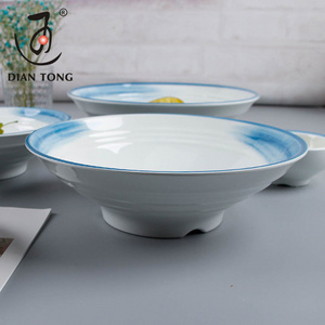 Custom logo 8.5/9.5/10/11/12 inch round shape 100% melamine ramen noodle bowl melamine noodle bowl melamine ramen bowl