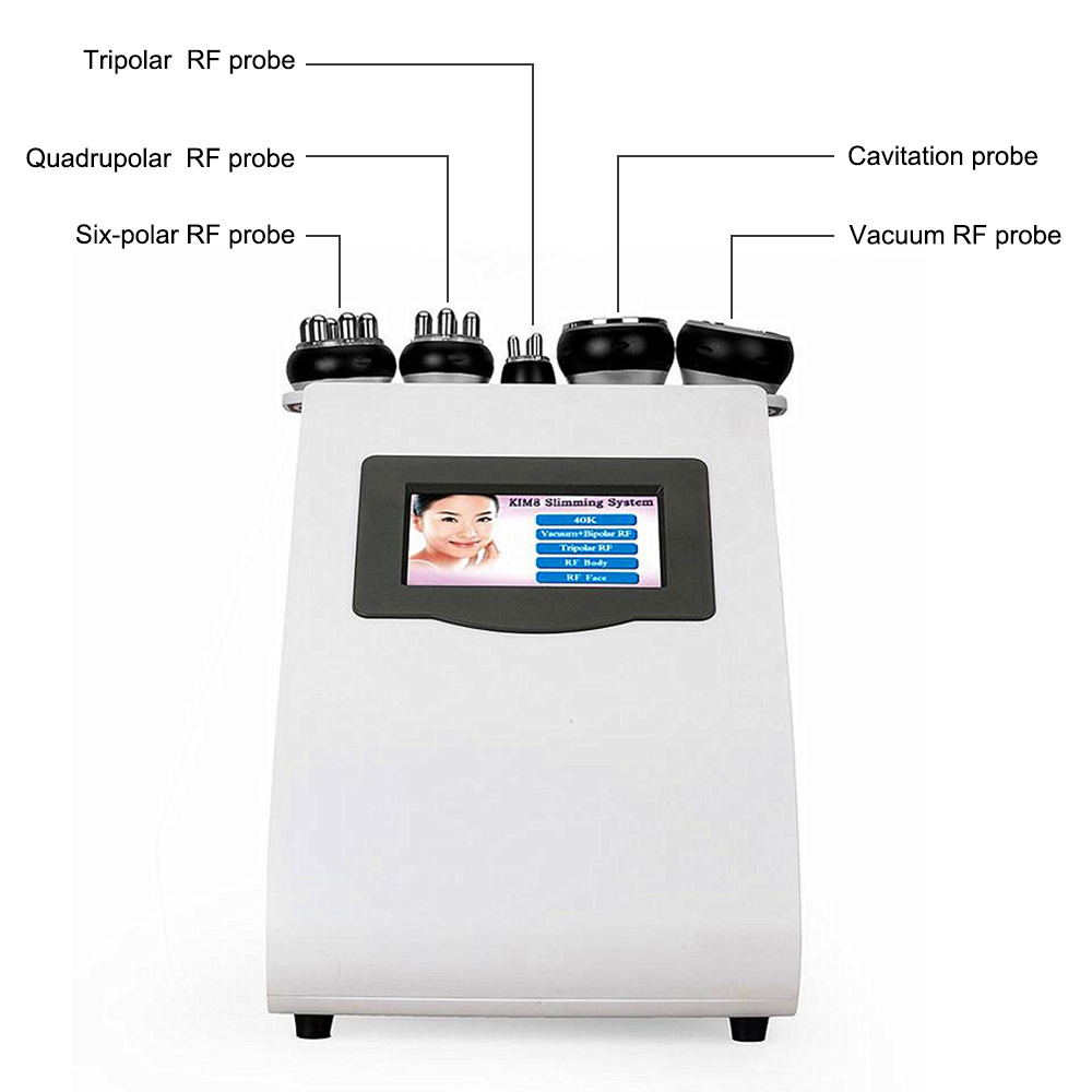 Cavitation Vacuum 5 in 1 vacuum 40K RF Body Cavitation Slimming ultra shape RF Skin Lifting Reduce fat Machine