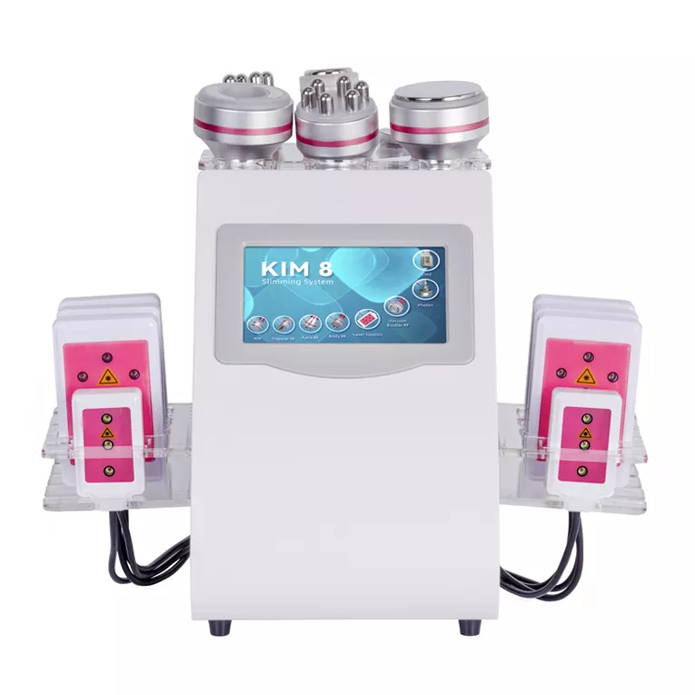 small type 9 in 1 Lipo laser vacuum slimming kim 8 rf ultrasonic 40k cavitation lipolaser weight loss machine