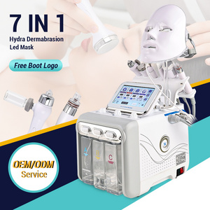 7in 1 hydra dermabrasion oxygen jet peel machine hydro h2o2 oxigen facial machine with led mask