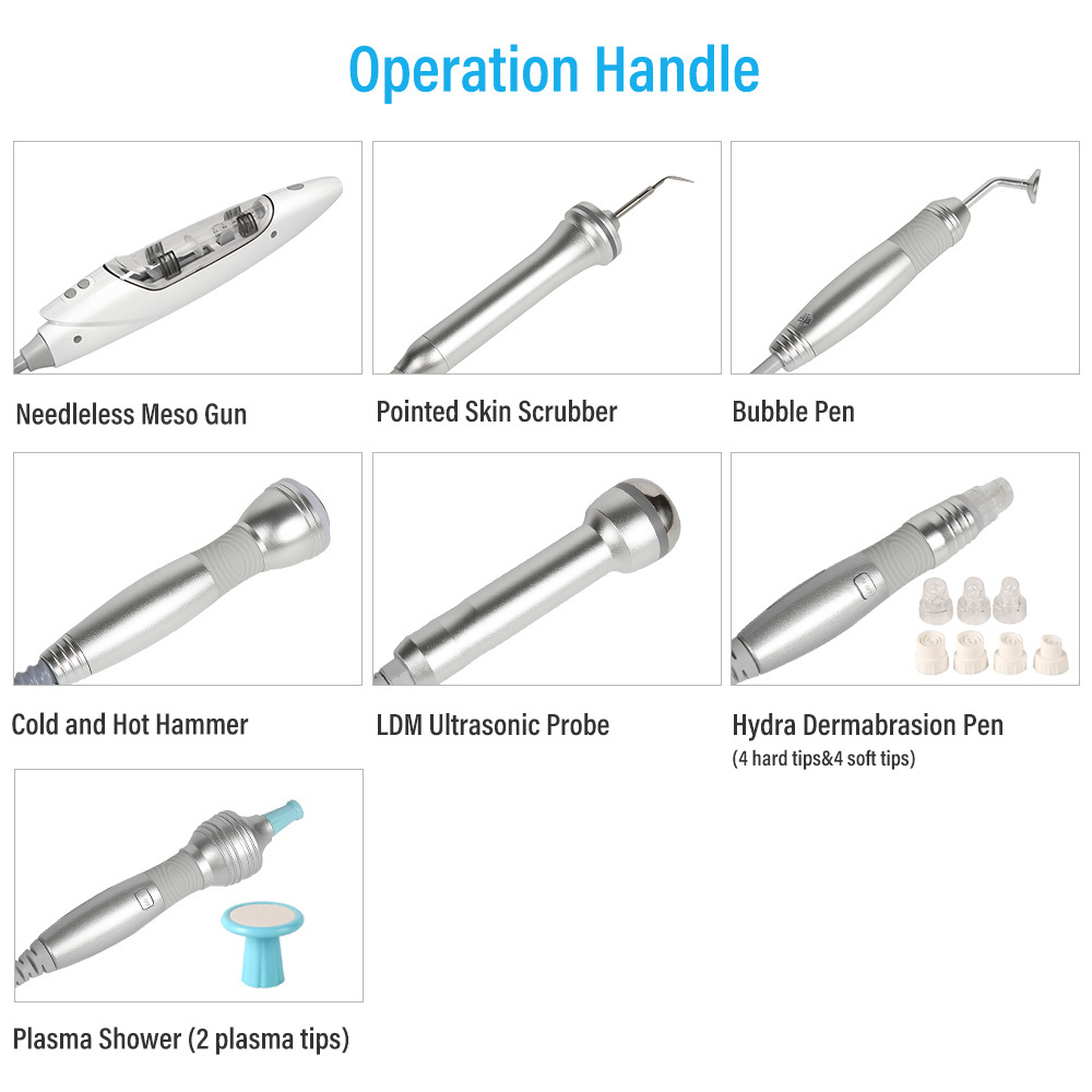 New arrival hydro oxigen facial 7 in 1 hydra dermabrasion facial machine with mesotherapy injection