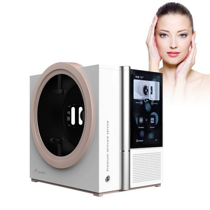 newest 8 million camera Al face scanner skin diagnostic tester UV 3D facial skin analyzer machine