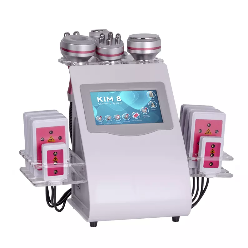 small type 9 in 1 Lipo laser vacuum slimming kim 8 rf ultrasonic 40k cavitation lipolaser weight loss machine