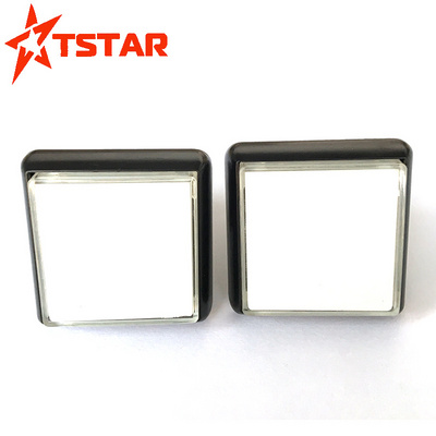 Europe style 49*49mm square 12V illuminated momentary led game push button switches