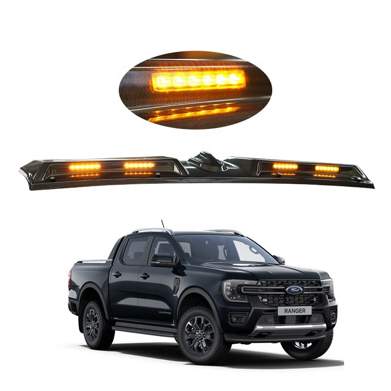 TXR Newest Design High Quality Roof Search Light Hood Scoop Cover Bonnet Guard for Ford Ranger T9 2022-