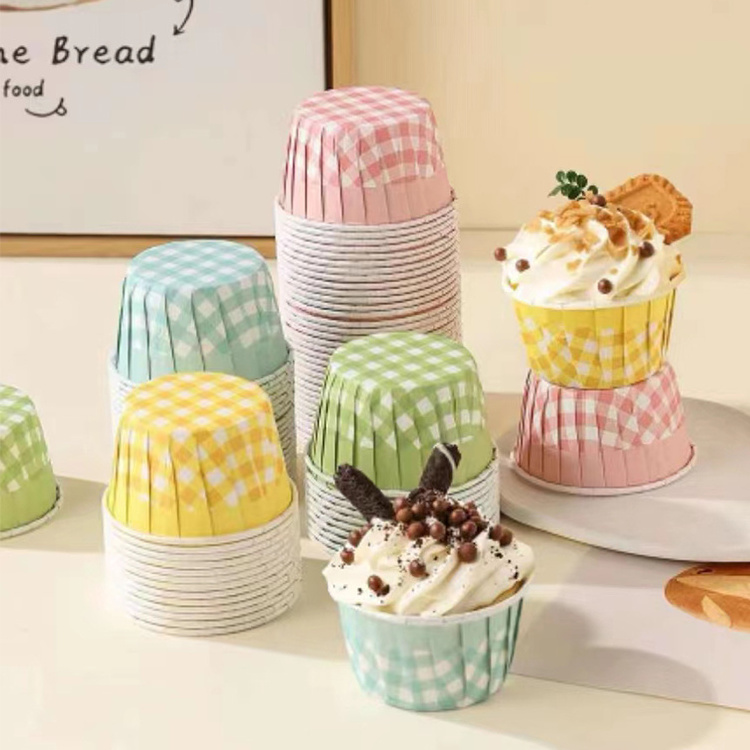 Disposable Square Round Rectangle Cupcake Muffin Liner Aluminum Foil Cake Paper Baking Cup For Party