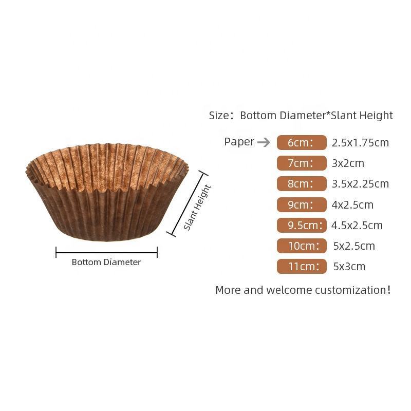 1000pcs/pack Black And White Greaseproof Disposable Cake Muffin Baking Liner Paper Cup Muffin Cupcake Liners Customized Logo