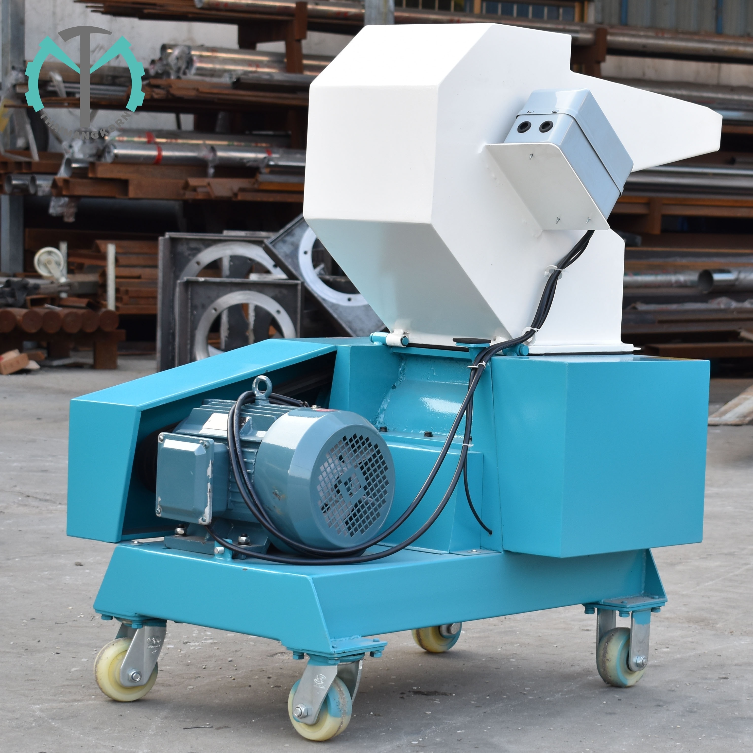 Heavy duty grinder machine pp pe plastic bottle crusher machine plastic film shredder