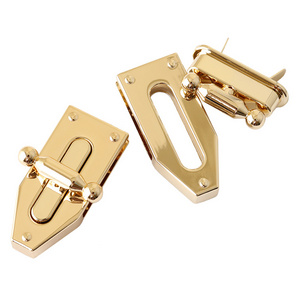 Female Hand Bag Press Lock Hardware Accessories Luxury Mini Twist Lock Bag Gold Metal Case Buckle Clasp Turn Lock for Women Bag