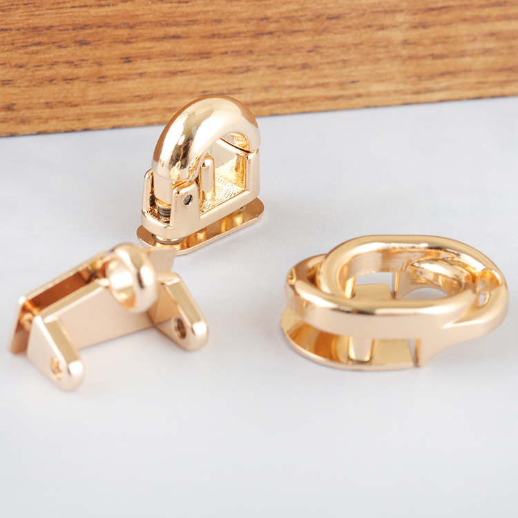 Guangdong Sizing 23mm & 31mm & 47mm Custom Metal Buckle Clasp Lock Hardware For Bags Shoulder Handbag Diy Craft Bag Locks