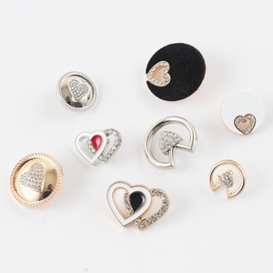 Factory Fancy Rhinestone Button DIY Garment Accessories Custom Tiny Button for Women