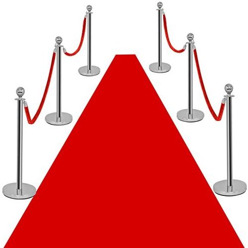 Customized Length Custom 2 Meter Velvet Rope Queue Stanchions For Crowd Control