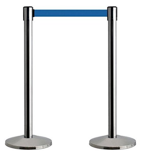 car park belt barrier system stainless steel earring post stud road safety crowd control