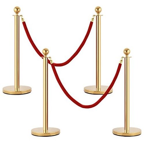 traffic crowd control walkway gold queue bollard red carpet velvet rope poles stands post barrier stanchion