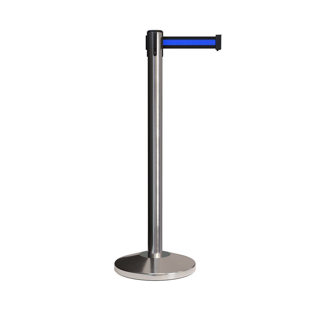 stainless steel Retractable belt Barrier Stand For airport Supermarket