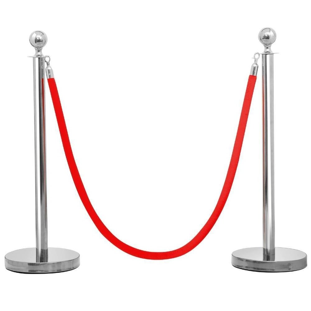 decorative cord retractable stand red carpet poles gold queue stand rope car show concrete stanchion barriers