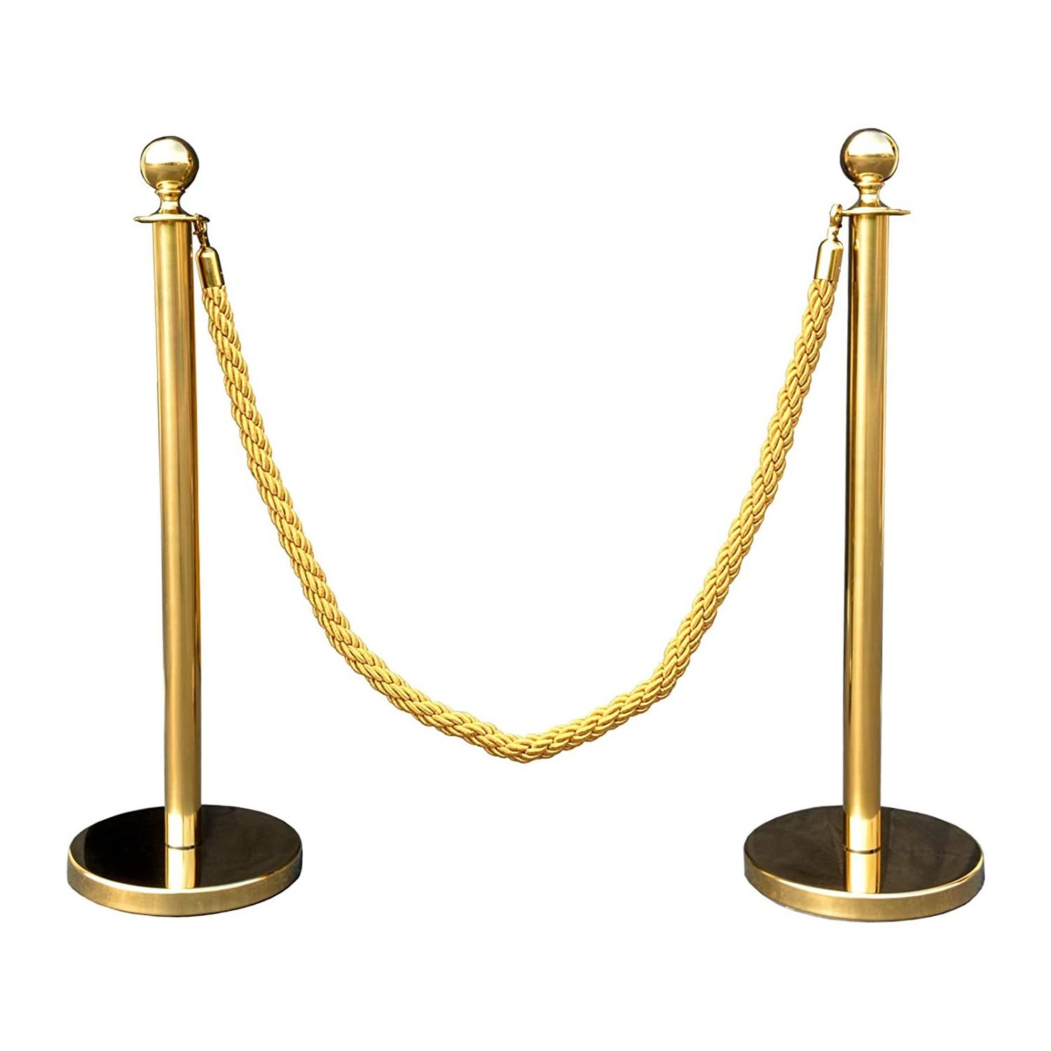 High Quality Steel Gold Stanchion Rope Red Queue Line Barrier For Sale