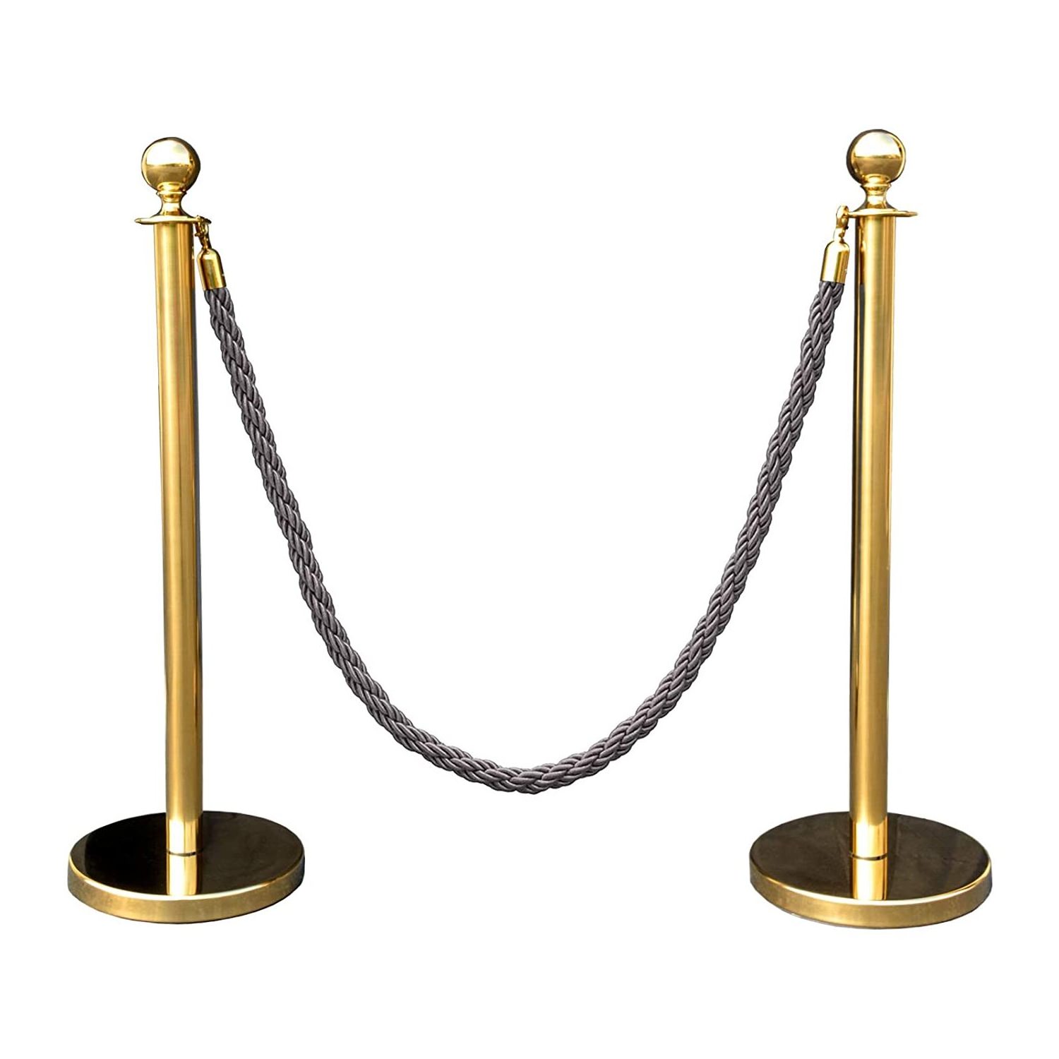 High Quality Steel Gold Stanchion Rope Red Queue Line Barrier For Sale