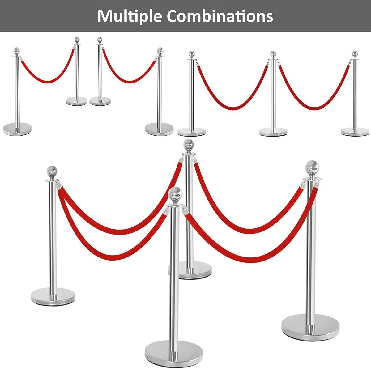 traffic crowd control walkway black gold queue bollard red carpet velvet rope poles stands post barrier stanchion