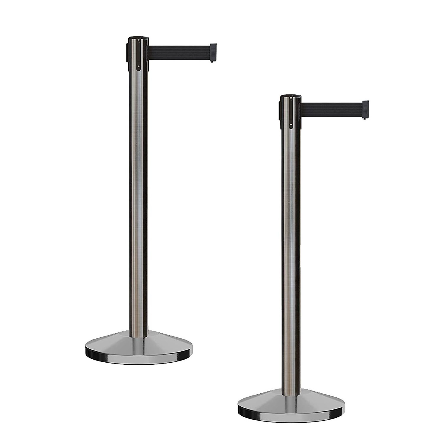 car park belt barrier system stainless steel earring post stud road safety crowd control