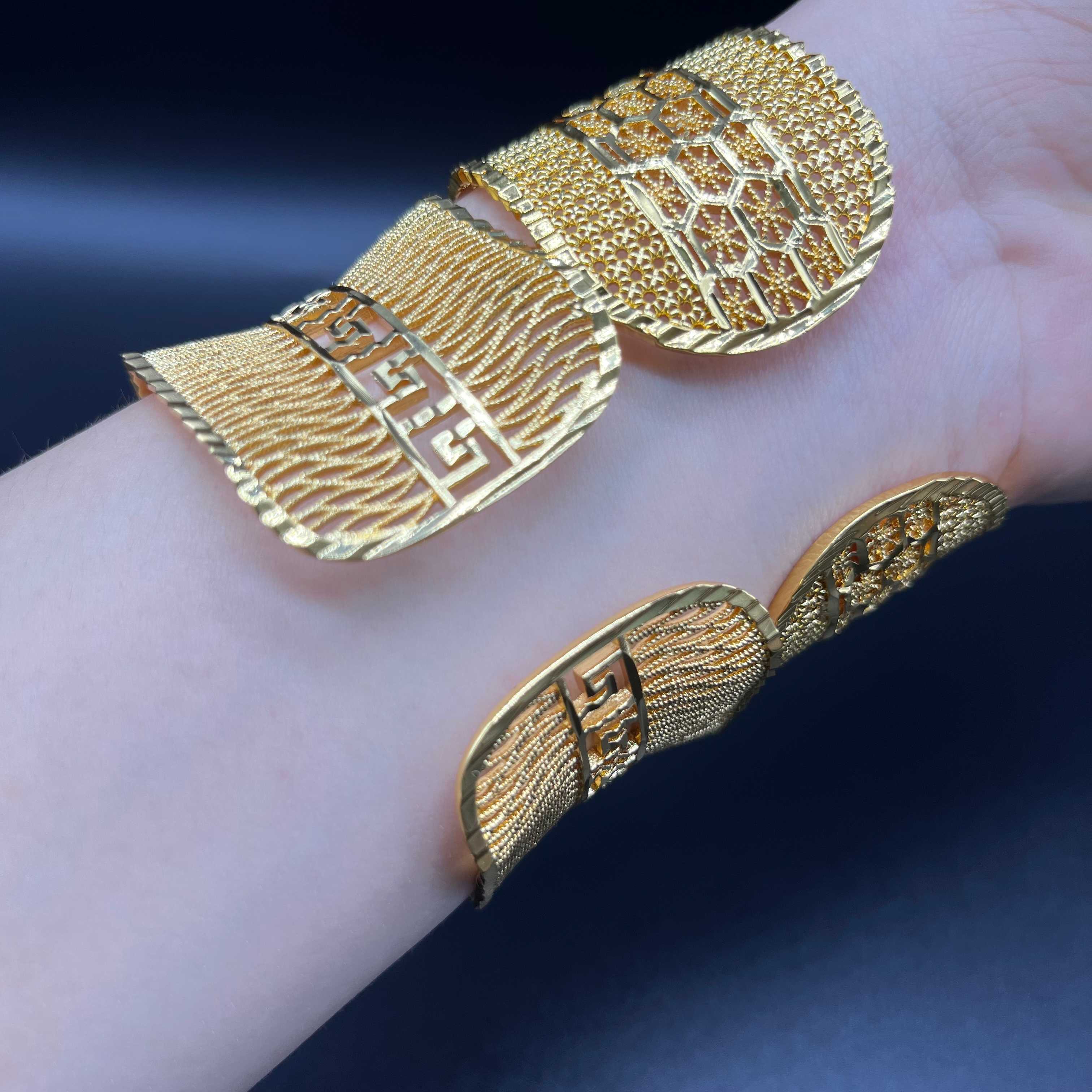 Ethlyn Dubai Jewellery Bridal Gold Plated Luxury Big Bangle Ethiopian African Wedding Brass Bracelets Gifts