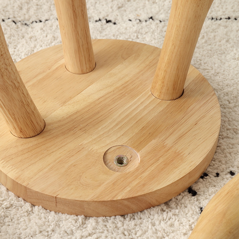 Natural Environmentally Friendly Practical Mushroom Home small stool chair Wooden shoe bench