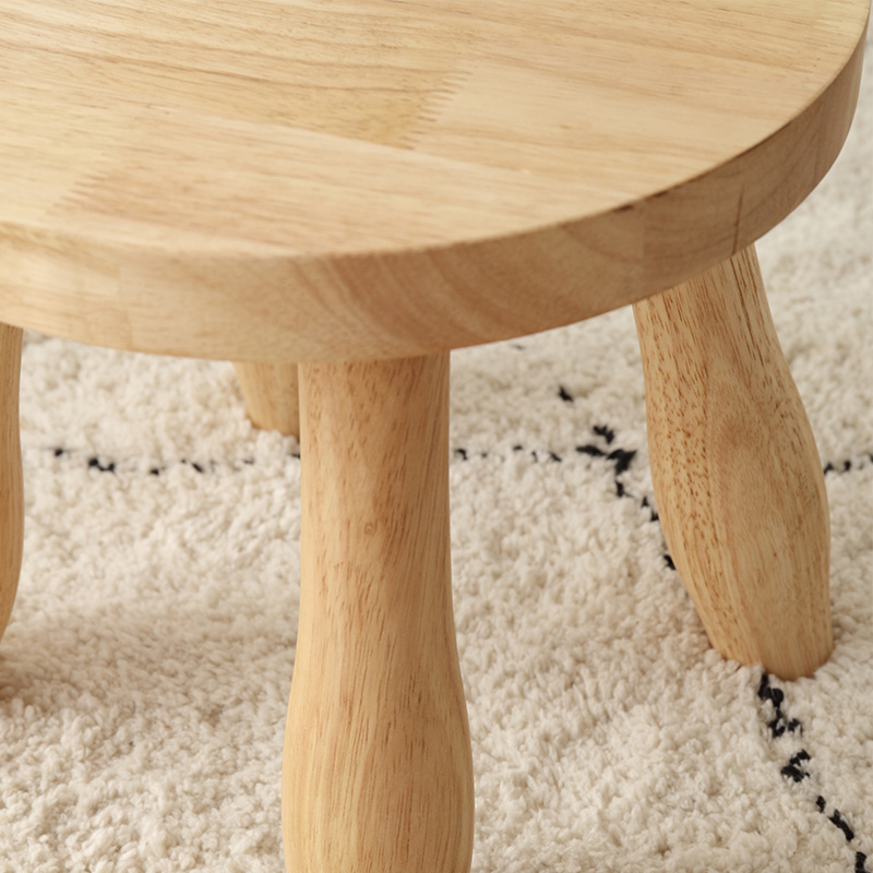 Natural Environmentally Friendly Practical Mushroom Home small stool chair Wooden shoe bench