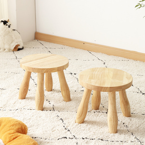 Natural Environmentally Friendly Practical Mushroom Home small stool chair Wooden shoe bench