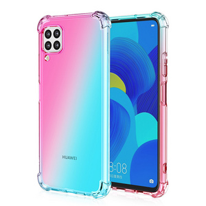 P40 Lite TPU case, anti shock Gradual change color phone case for huawei P40 Lite