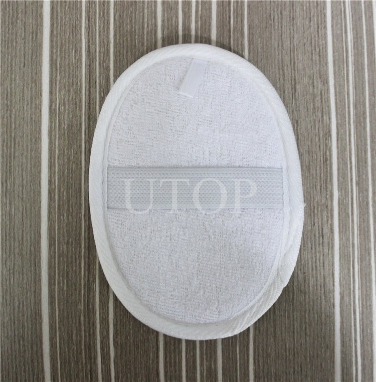 Hotel Disposable Natural Loofah Shower Mat Oval Bath Loofah