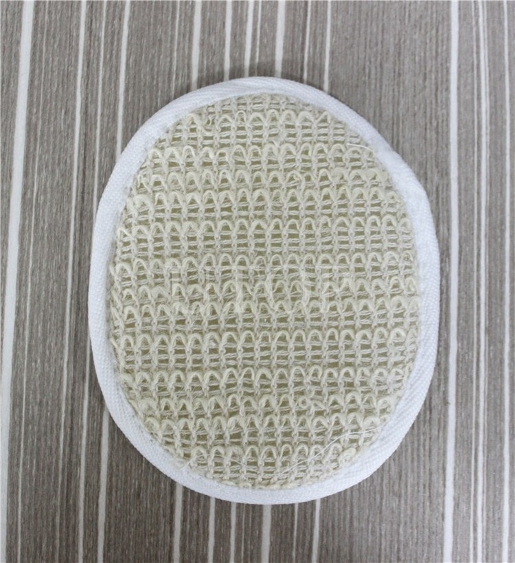 Hotel Disposable Natural Loofah Shower Mat Oval Bath Loofah