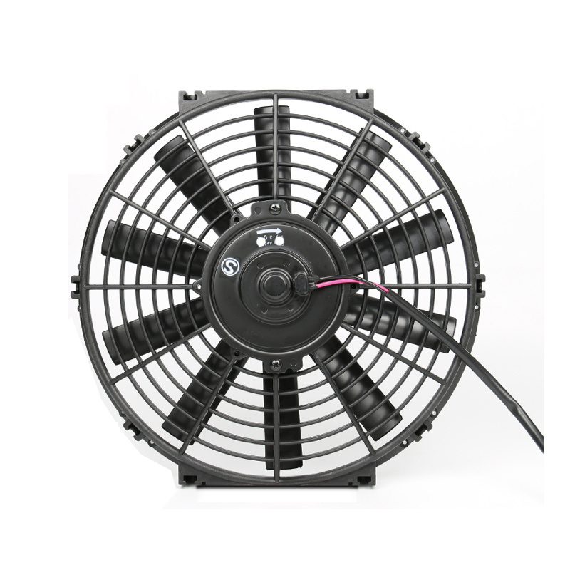 Utranee 12-Inch Electrical Fan with Straight Blades for Automobile Air Conditioning System for truck 12V