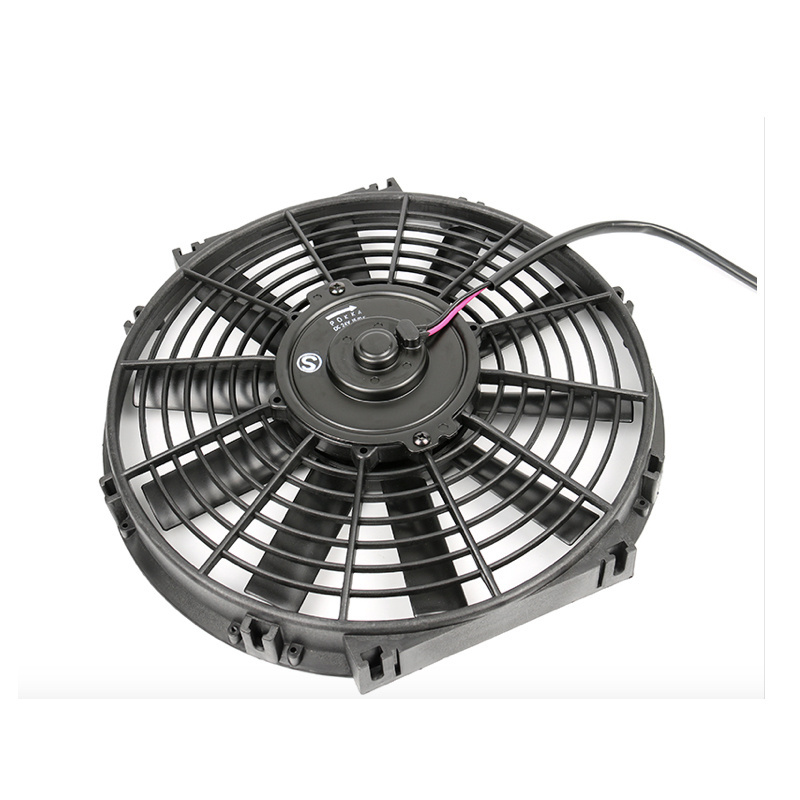 Utranee 12-Inch Electrical Fan with Straight Blades for Automobile Air Conditioning System for truck 12V