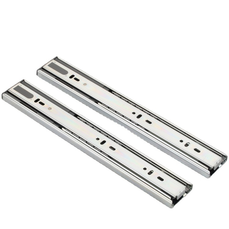 250mm-500mm Drawer Rail Telescopic Slide Furniture Ball Kitchen Cabinet Drawer Slides 4515 Full Extension Metal 80 Pair