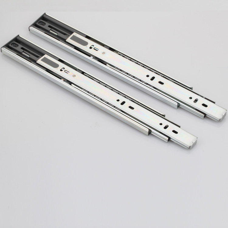 250mm-500mm Drawer Rail Telescopic Slide Furniture Ball Kitchen Cabinet Drawer Slides 4515 Full Extension Metal 80 Pair