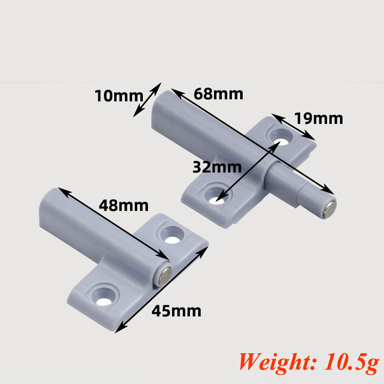 POM catch magnetic tip on push to open door latch magnetic push to open door catch latch for cabinet kitchen drawer furniture