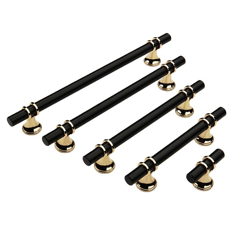 Black Golden Pulls Cupboard Dresser Hollow Bridge Handle Kitchen Cabinet Handles for Bathroom Drawer Pulls Dresser Pulls